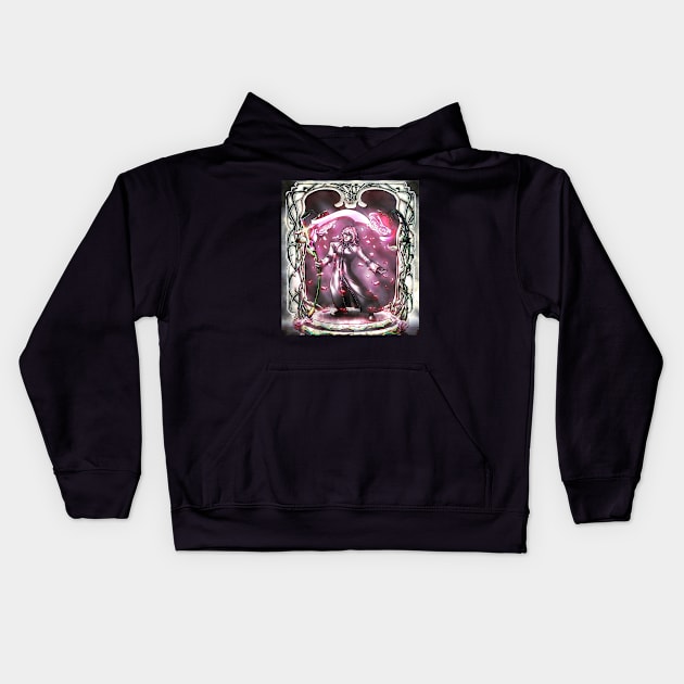 Kingdom Hearts: Marluxia's Rose Kids Hoodie by Arcanekeyblade5